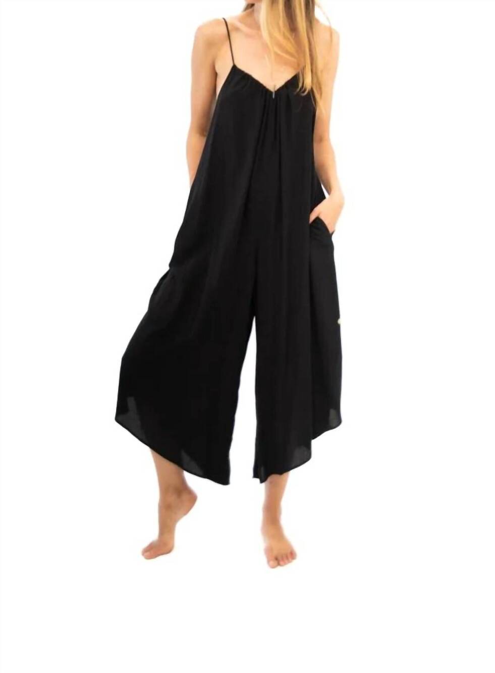 NEW TYSA sonoma playsuit adorable jumper in black rayon